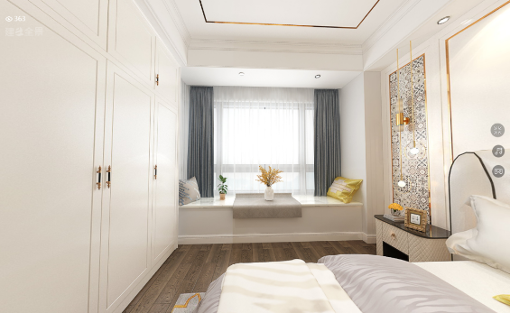 南宁莱茵鹭湖卧室装修效果