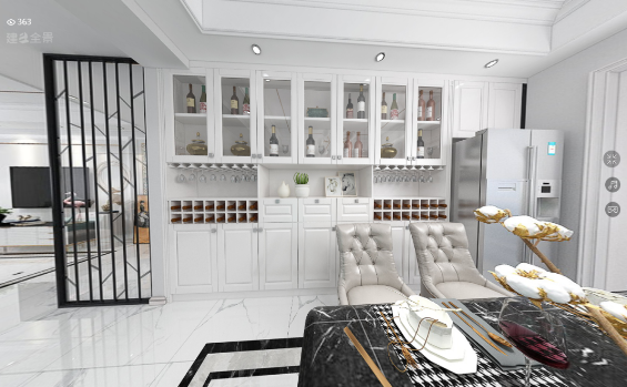 南宁莱茵鹭湖餐厅装修效果图