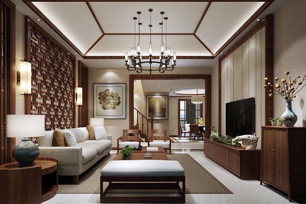 中式风格客厅装修效果图